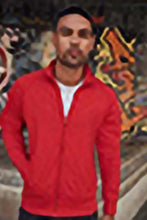 Load image into Gallery viewer, Russell Mens Authentic Full Zip Sweatshirt Jacket (Classic Red)
