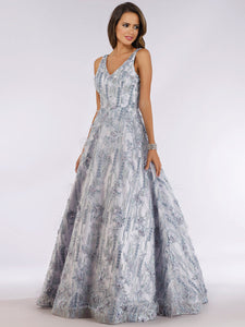 Lara 29630 - Stylish Ball Gown with Feathers