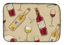 Load image into Gallery viewer, 14 in x 21 in Red and White Wine Dish Drying Mat