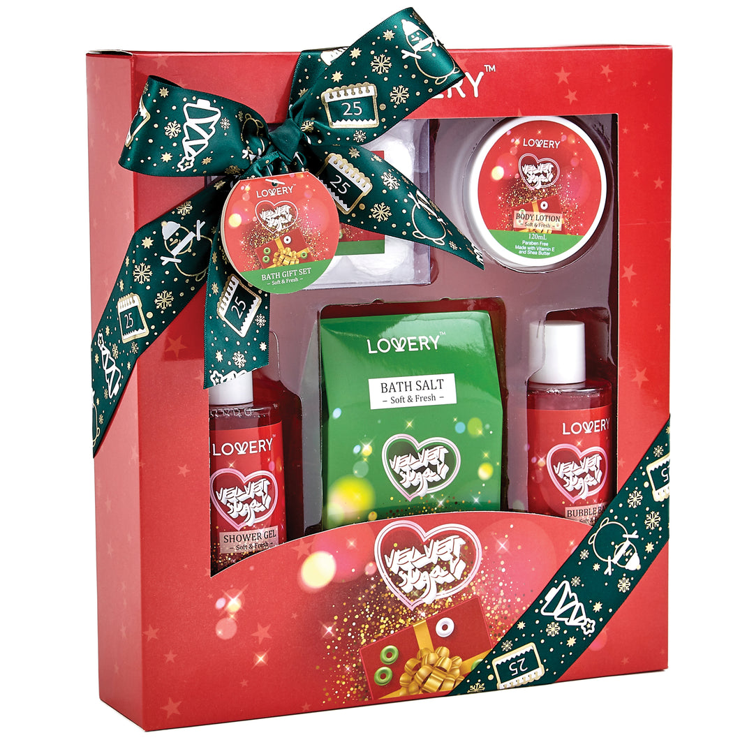 Lovery Bath And Body Christmas Gift Box 10pc Set