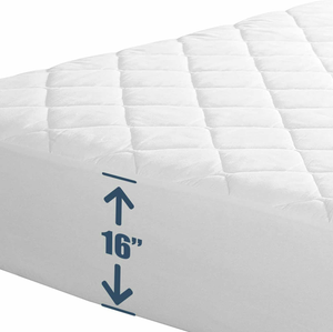 Quilted Fitted Fully Cover Mattress Topper