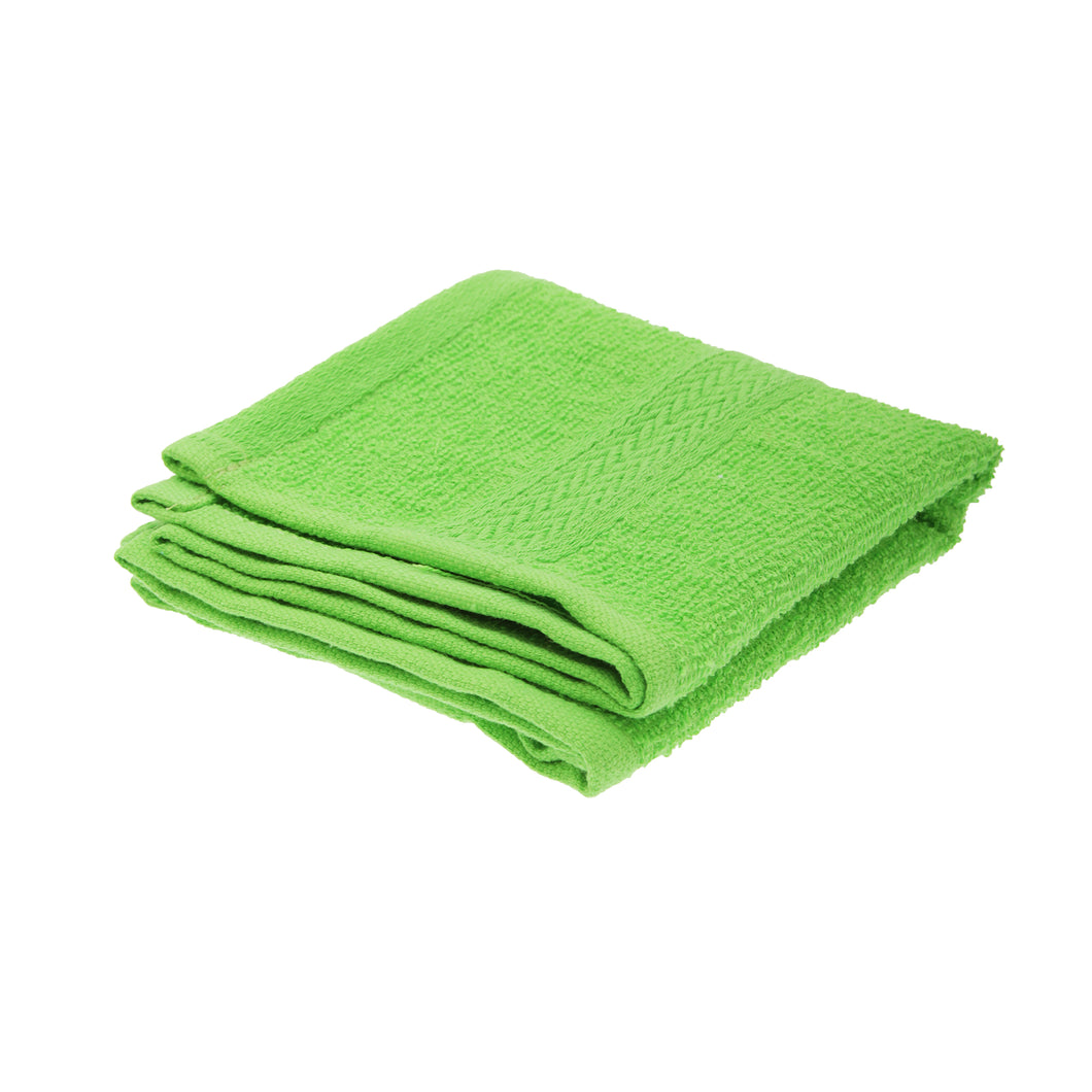 Jassz Plain Guest Hand Towel (350 GSM) (Pack of 2) (Bright Green) (One Size)