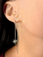 Load image into Gallery viewer, Twinkle Star Tack-In Diamond Earrings in Sterling Silver