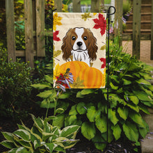 Load image into Gallery viewer, Polyester Cavalier Spaniel Thanksgiving Garden Flag 2-Sided 2-Ply