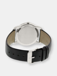 Movado Men's Museum 0606502 Grey Leather Swiss Quartz Dress Watch