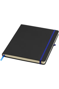 Bullet Noir Large Notebook With Lined Pages (Solid Black/Blue) (One Size)