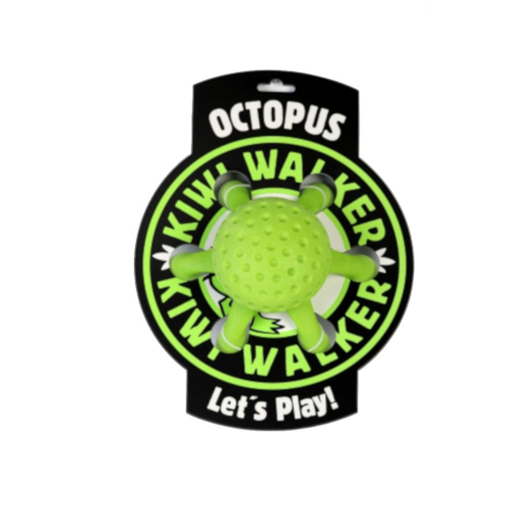Kiwi Walker Lets Play! Octopus Dog Toy (Lime) (Maxi)