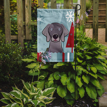 Load image into Gallery viewer, 11 x 15 1/2 in. Polyester Winter Holiday Weimaraner Garden Flag 2-Sided 2-Ply