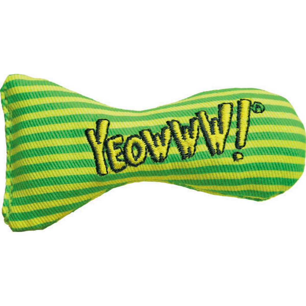 Yeowww Stinkies Catnip Dots Cat Toy (Green/Yellow) (3in)