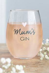 Something Different Mums Gin Stemless Wine Glass (Transparent) (One Size)