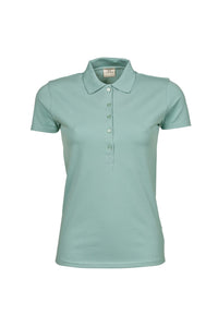 Tee Jays Womens/Ladies Luxury Stretch Short Sleeve Polo Shirt (Dusty Green)