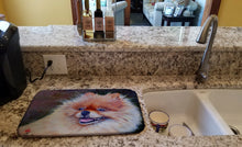 Load image into Gallery viewer, 14 in x 21 in Pomeranian Head Dish Drying Mat