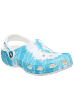 Load image into Gallery viewer, Womens Classic More Joy Clogs - Aqua Blue/White