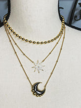 Load image into Gallery viewer, Crescent Moon Enamel Necklace