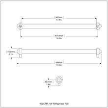 Load image into Gallery viewer, 18 Inch Refrigerator Pull