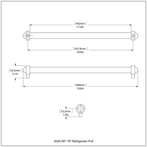 18 Inch Refrigerator Pull