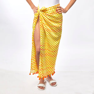 Sunshine Geo Yellow Sarong