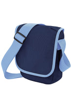 Load image into Gallery viewer, Mini Adjustable Reporter / Messenger Bag 2 Liters - French Navy/Sky Blue