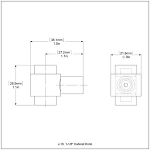 Allied Brass 1-1/8 Inch Cabinet Knob