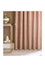 Load image into Gallery viewer, Furn Himalaya Jacquard Design Eyelet Curtains (Pair) (Blush Pink) (66x90in)