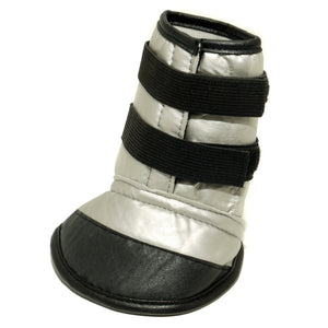 Interpet Limited Mikki Dog Boot (Black/Silver) (Size 4)