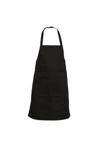 Adults Workwear Full Length Apron In Black - One Size