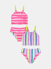 Load image into Gallery viewer, Girls Reversible 2-Piece Swimsuit