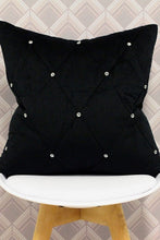 Load image into Gallery viewer, Riva Paoletti New Diamante Cushion Cover (Black) (18 x 18in)