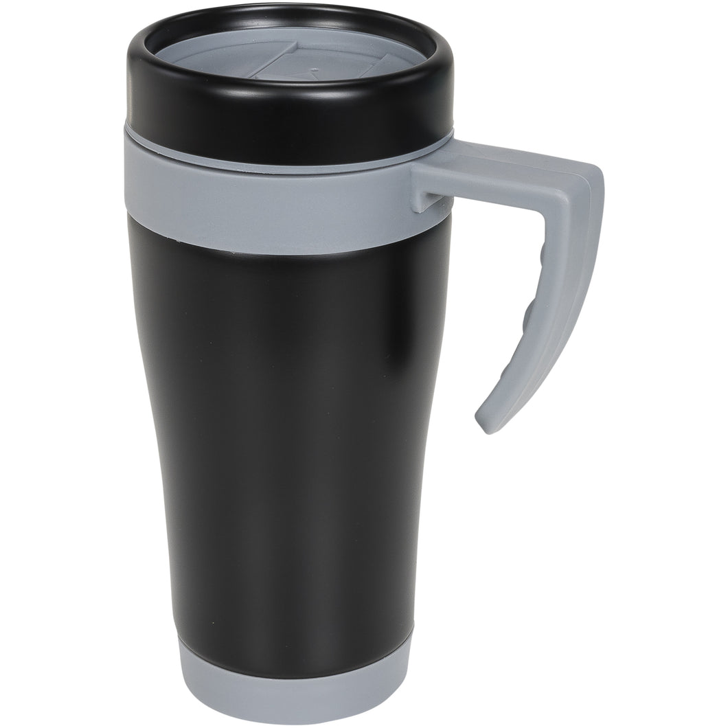 Bullet Cayo 13.5floz Insulated Mug (Solid Black/Gray) (One Size)