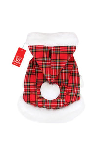 Puppia Santa`s Dog Coat (Red Check) (L)