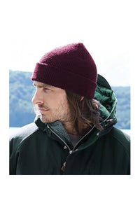 Heritage Ladies/Womens Premium Plain Winter Beanie - Burgundy