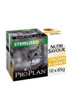 Load image into Gallery viewer, Purina Pro Plan Sterilised Nutri Savour Cat Food Pouches (Pack of 4) (May Vary) (One Size)
