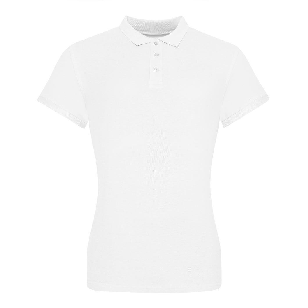AWDis Just Polos Womens/Ladies The 100 Girlie Polo Shirt (White)