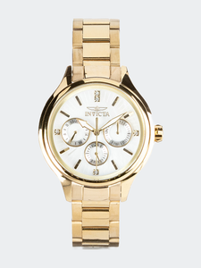 Womens 28654 Gold Stainless Steel Quartz Formal Watch