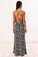 Load image into Gallery viewer, Open Back Cowl Neck Long Dress