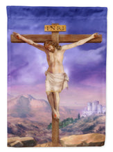 Load image into Gallery viewer, 28 x 40 in. Polyester Easter Jesus Crucifixion Flag Canvas House Size 2-Sided Heavyweight