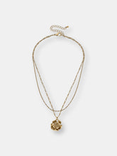 Load image into Gallery viewer, Sydney Rose Delicate Layered Necklace in Worn Gold