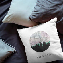 Load image into Gallery viewer, Austin, Texas City Skyline With Vintage Austin Map