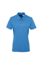 Load image into Gallery viewer, Tri Dri Womens/Ladies Panelled Short Sleeve Polo Shirt (Sapphire)