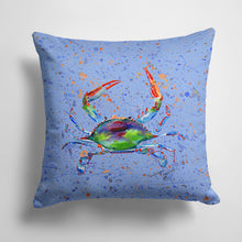 Load image into Gallery viewer, 14 in x 14 in Outdoor Throw PillowCrab Fabric Decorative Pillow