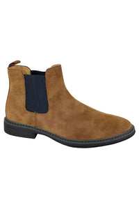 Mens Leather Lined Chelsea Boots - Tan