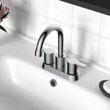 Load image into Gallery viewer, Alamo Surface Mounted 2 Handles Bathroom Faucet With Drain Kit Included