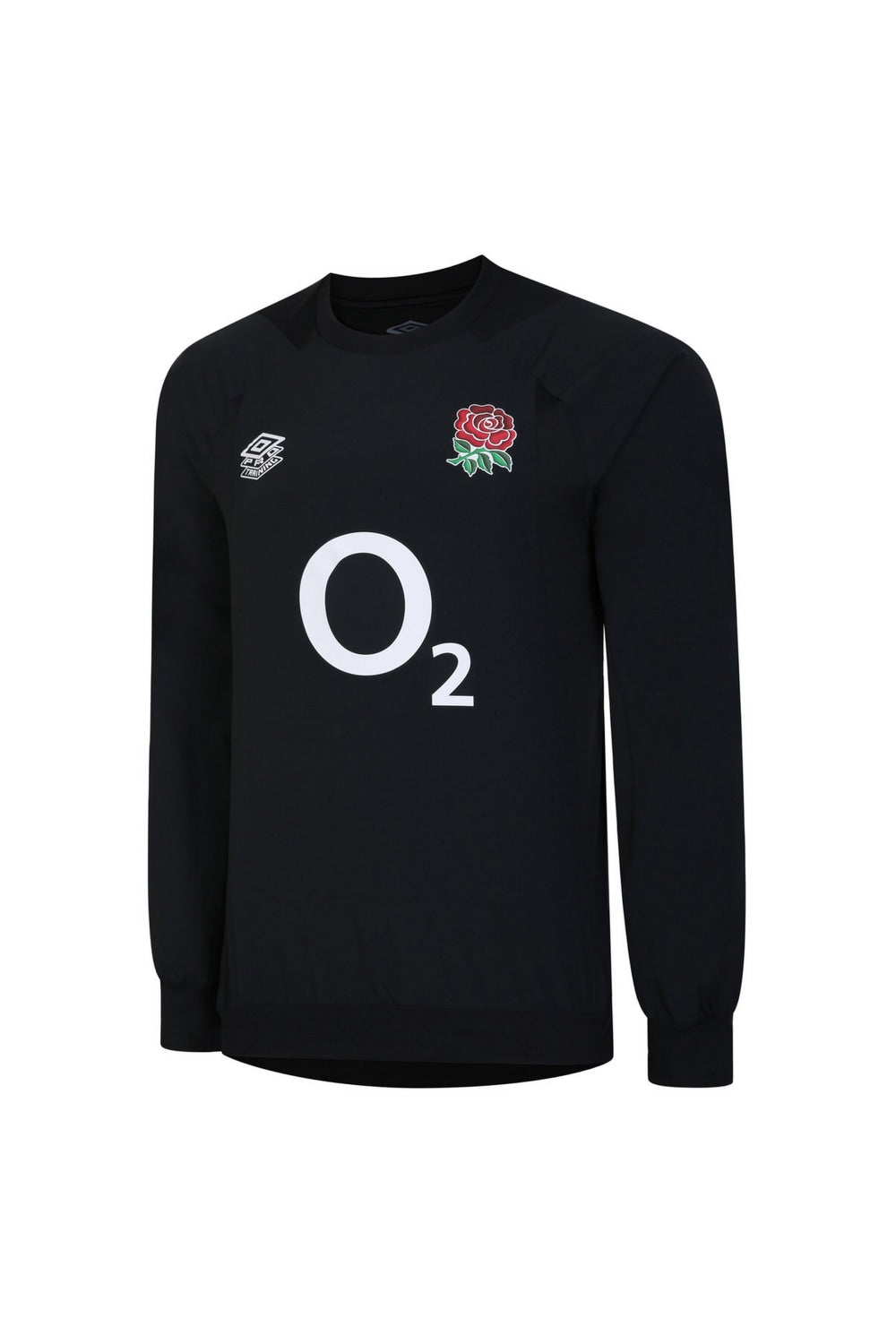England Rugby Mens 22/23 Warm Up Drill Top - Black
