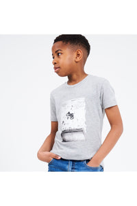 Childrens/Kids Go Beyond Graphic T-Shirt - AshGrey