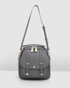 Camila Leather Backpack - Ash