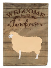 Load image into Gallery viewer, 11 x 15 1/2 in. Polyester English Leicester Longwool Sheep Welcome Garden Flag 2-Sided 2-Ply
