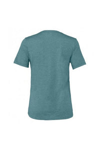 Bella + Canvas Womens/Ladies Relaxed Jersey T-Shirt (Deep Teal Heather)