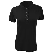 Load image into Gallery viewer, Russell Womens/Ladies Stretch Short Sleeve Polo Shirt (Black)