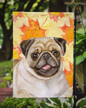 Load image into Gallery viewer, Fawn Pug Fall Garden Flag 2-Sided 2-Ply
