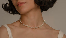 Load image into Gallery viewer, Childhood Green Pearl Necklace With Natural Stones